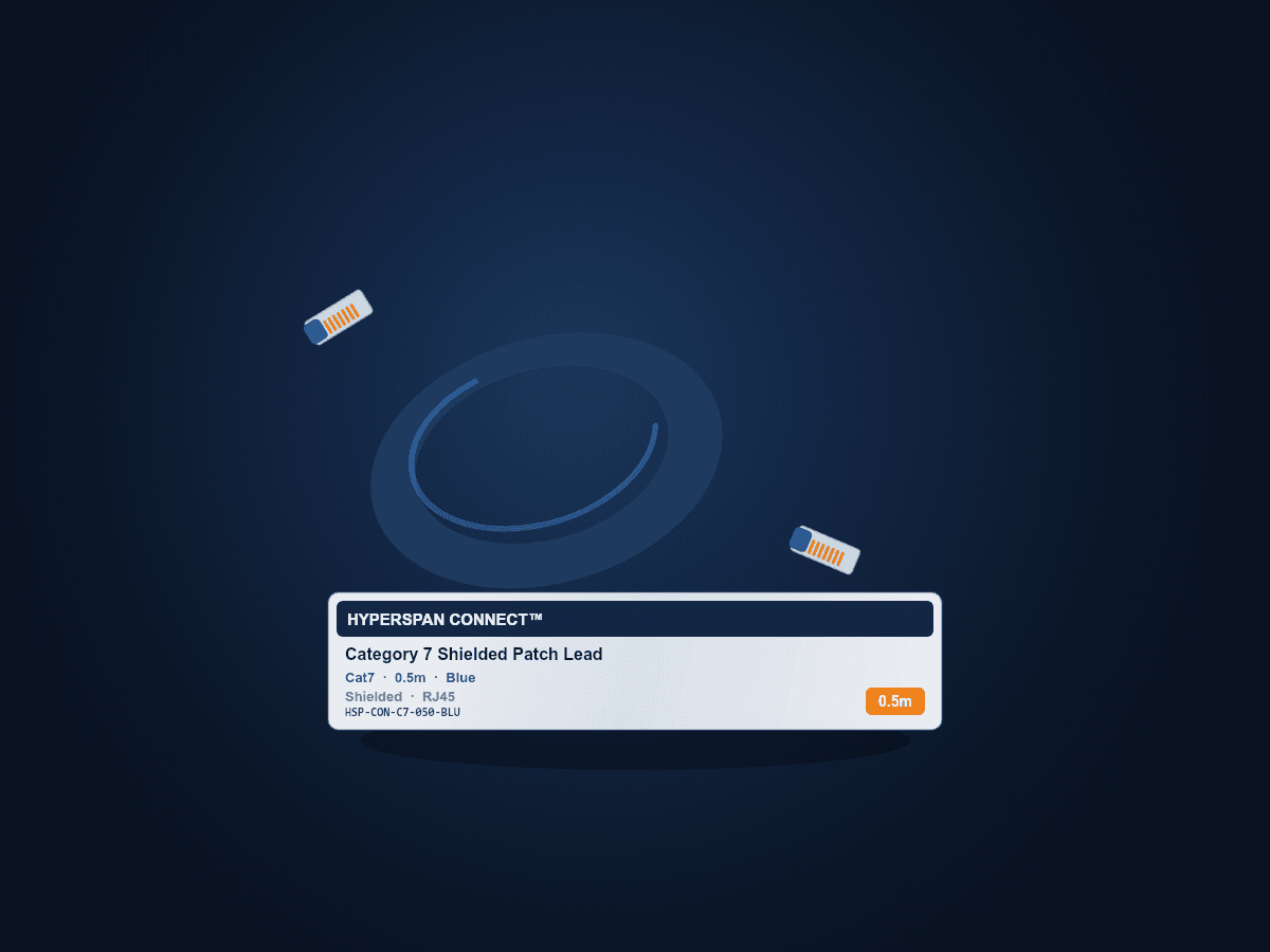 Hyperspan™ Category 7 Patch Lead 0.5m
