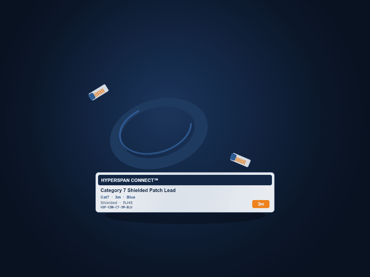 Hyperspan™ Category 7 Patch Lead 3m