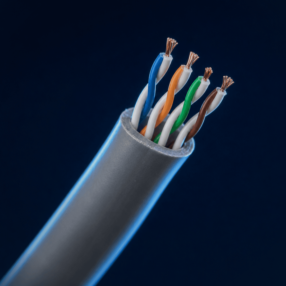 Round 2 Pair Telephone Cable 100m