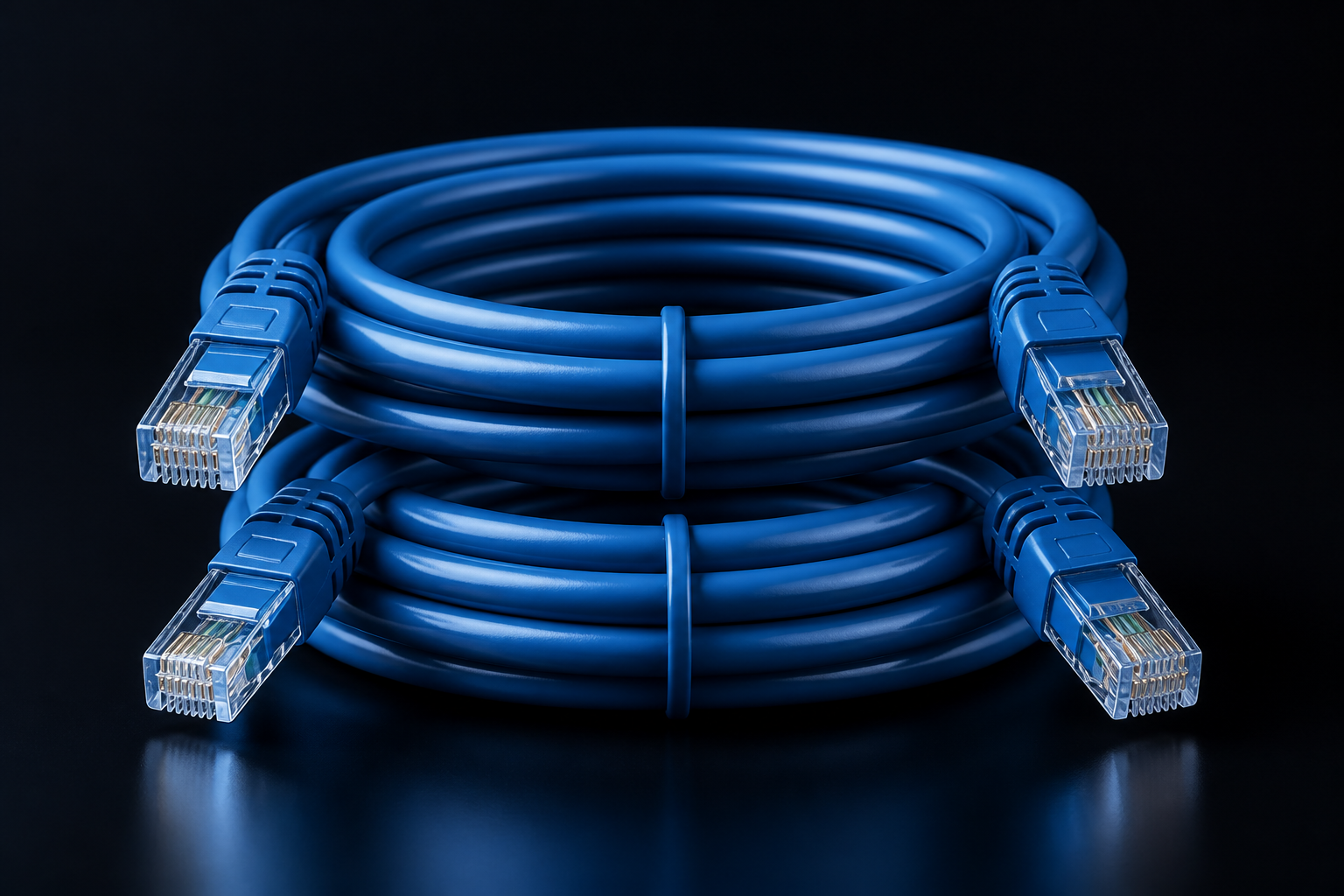 Hyperspan Connect™ blue RJ45 patch leads