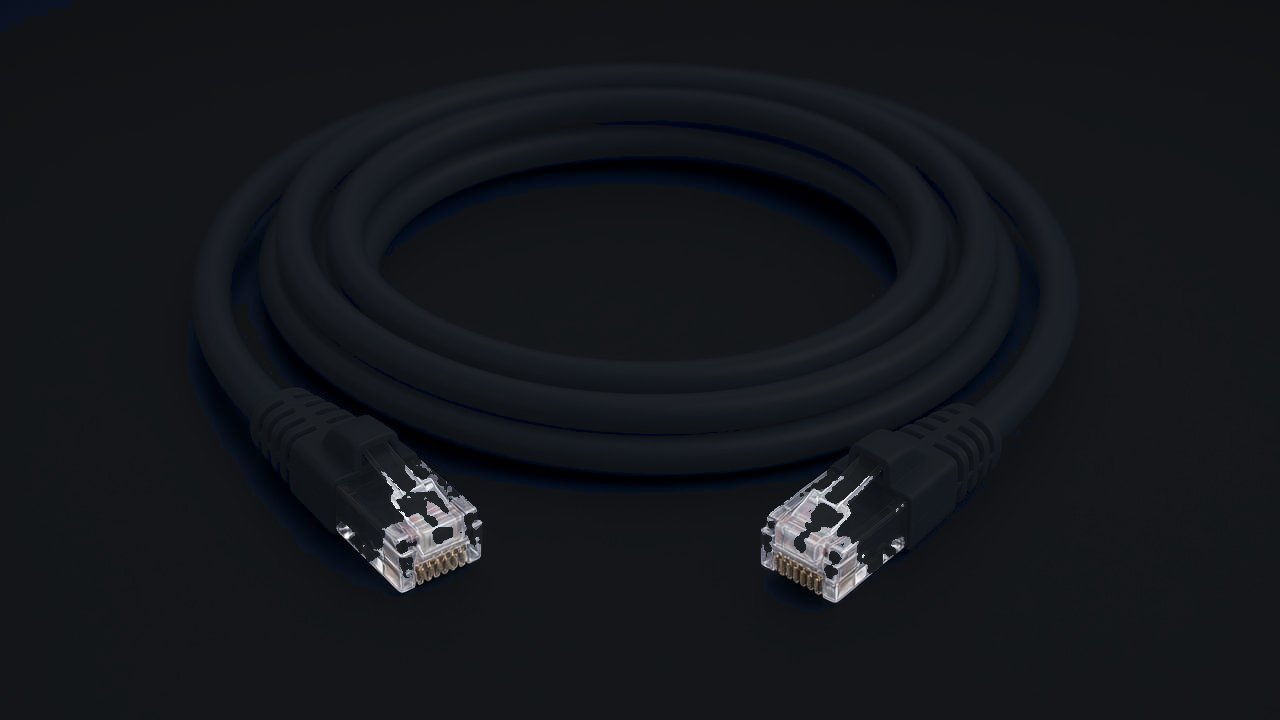 Hyperspan™ Category 5e Patch Lead 1m Black