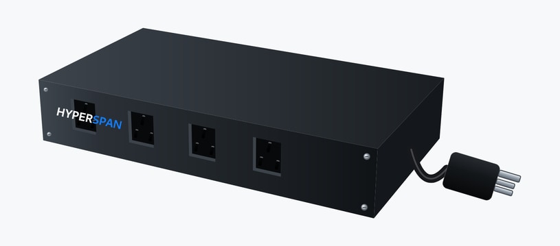 Power™ Desktop PDU, 4 × BS 1363 UK sockets, 13 A UK plug 4 × UK