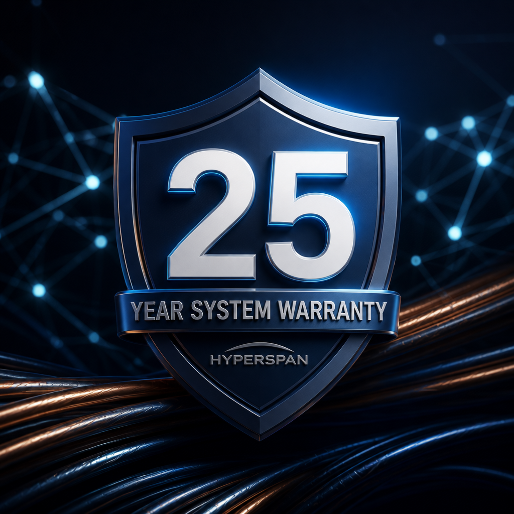Hyperspan 25-Year System Warranty shield