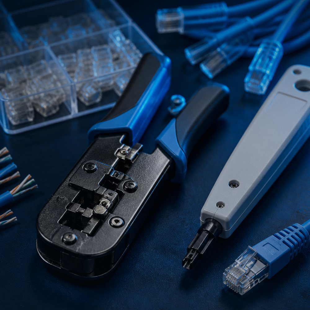 Punch-down termination tool