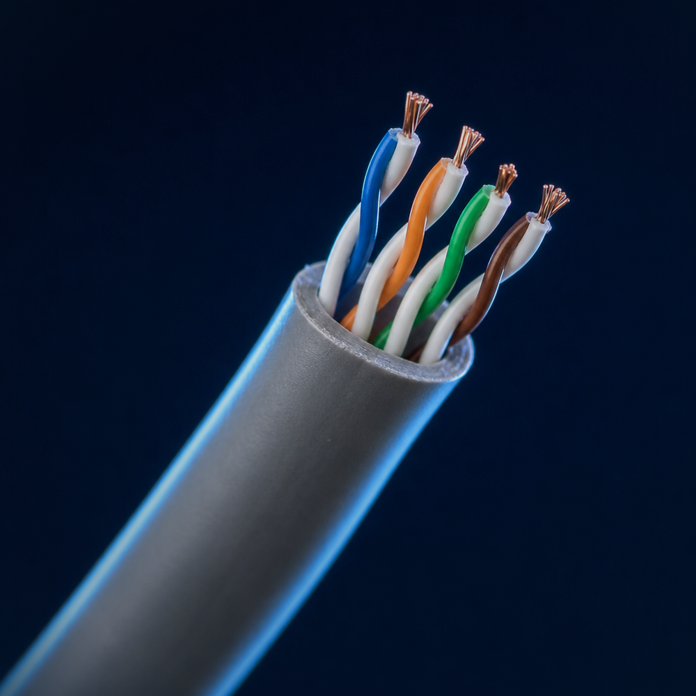 Slim 2 Pair Telephone Cable 100m